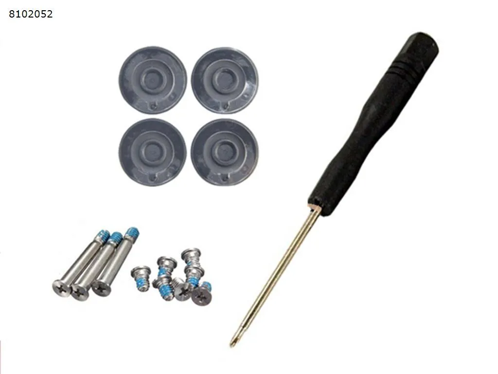 Picture of 4Pcs Bottom Rubber Feet Foot Fit For MacBook Pro A1278 A1286 A1297 13"15"17" + 10Pcs Bottom Screws + 1Pcs Screwdriver