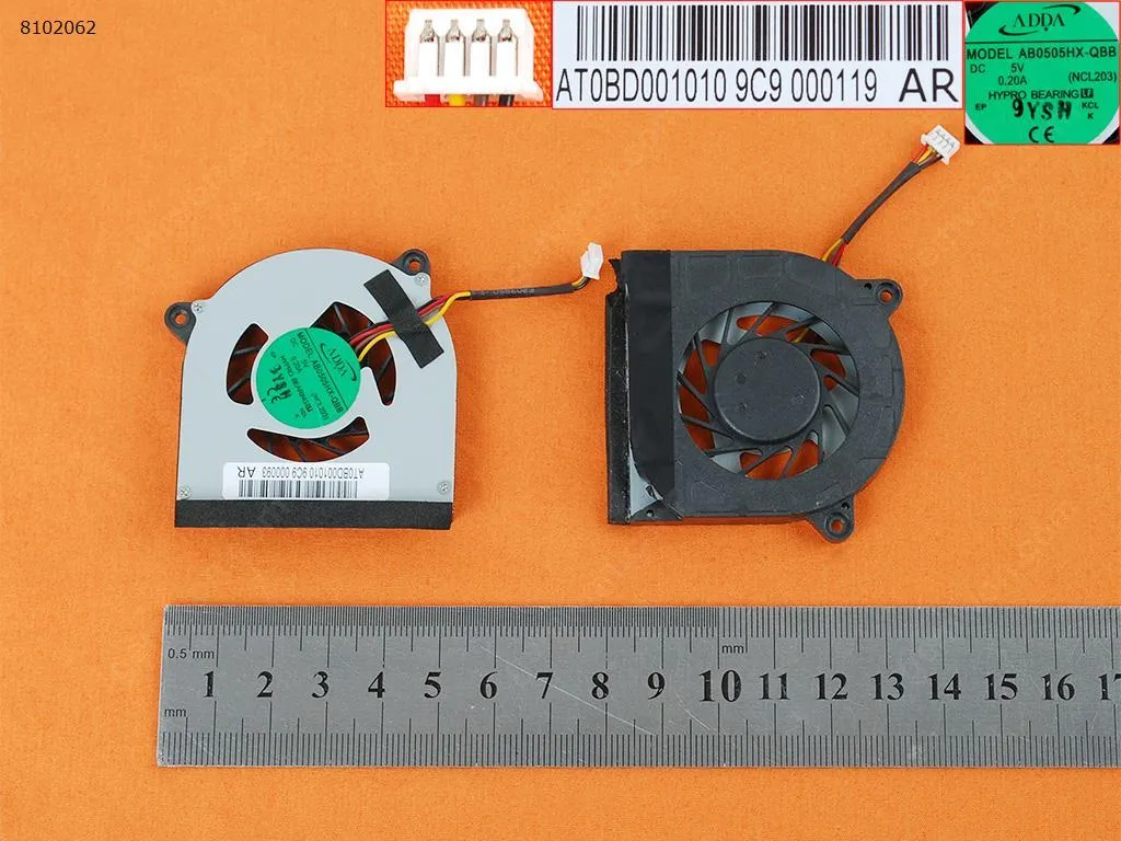 Picture of Laptop fan for Gateway ACER N214 fan AB0505HX-QBB (NCL203)Original