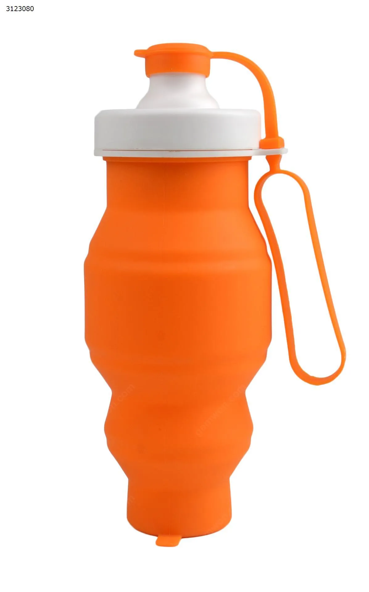Picture of Silicone sports bottle outdoor mountaineering travel telescopic water bottle large capacity folding cup (orange)