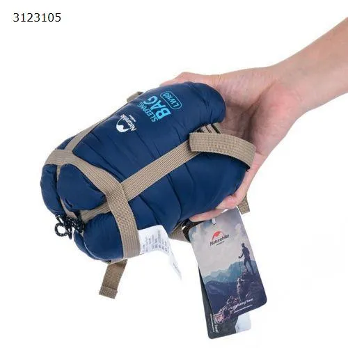 Picture of Sleeping bag outdoor 10 °C envelope / rectangular bag mini insulation portable ultra light (dark blue)