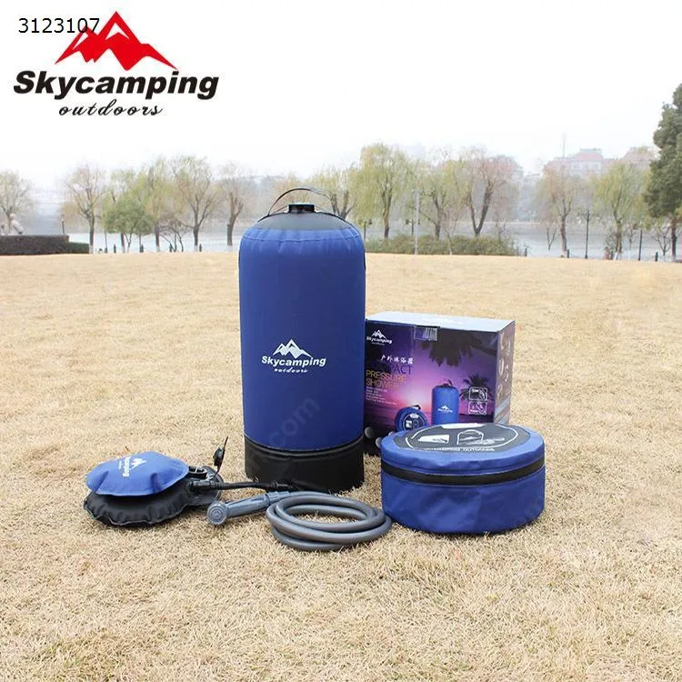 Picture of Outdoor shower bag camping folding pressure shower bucket bathing bag bath