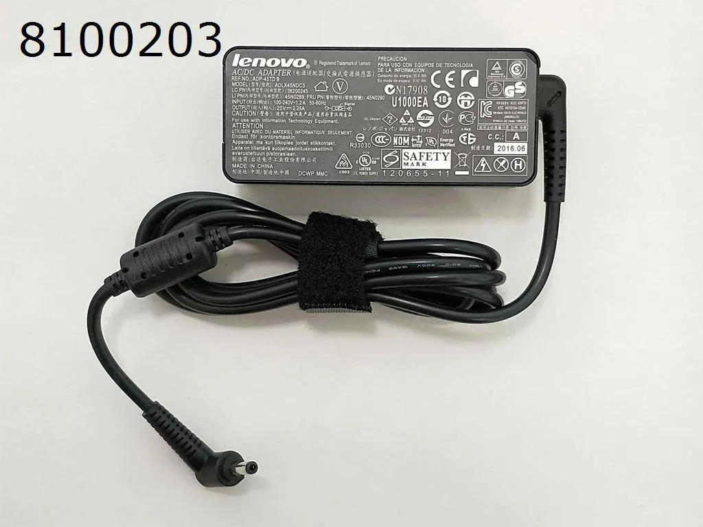 Picture of Lenovo 20V 2.25A 45W Φ4.0x1.7mm (Quality：A+)