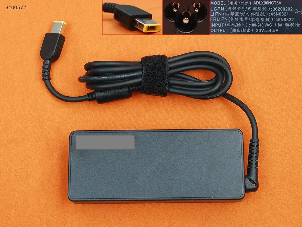 Picture of Lenovo 20V 4.5A 90W (Square Tip)(Quality：A+) 
