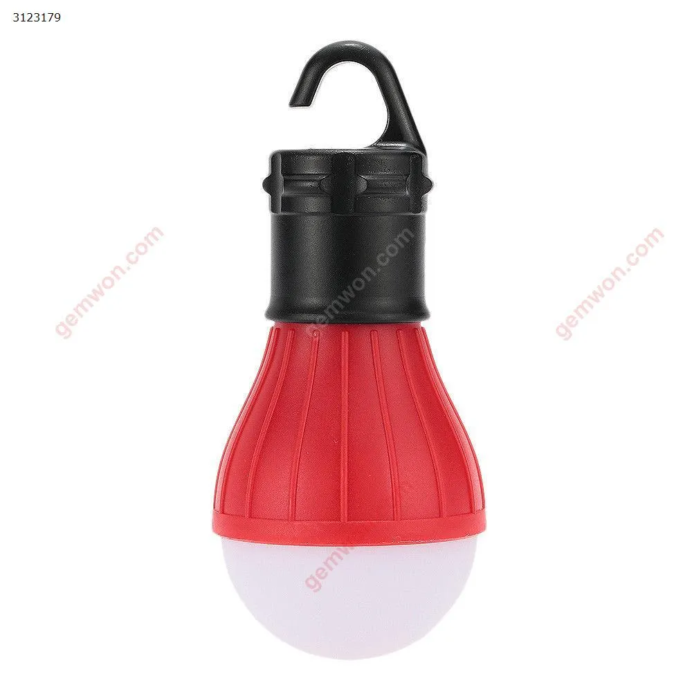 Picture of Portable camping tent light emergency hiking outdoor lantern light bulb (red)