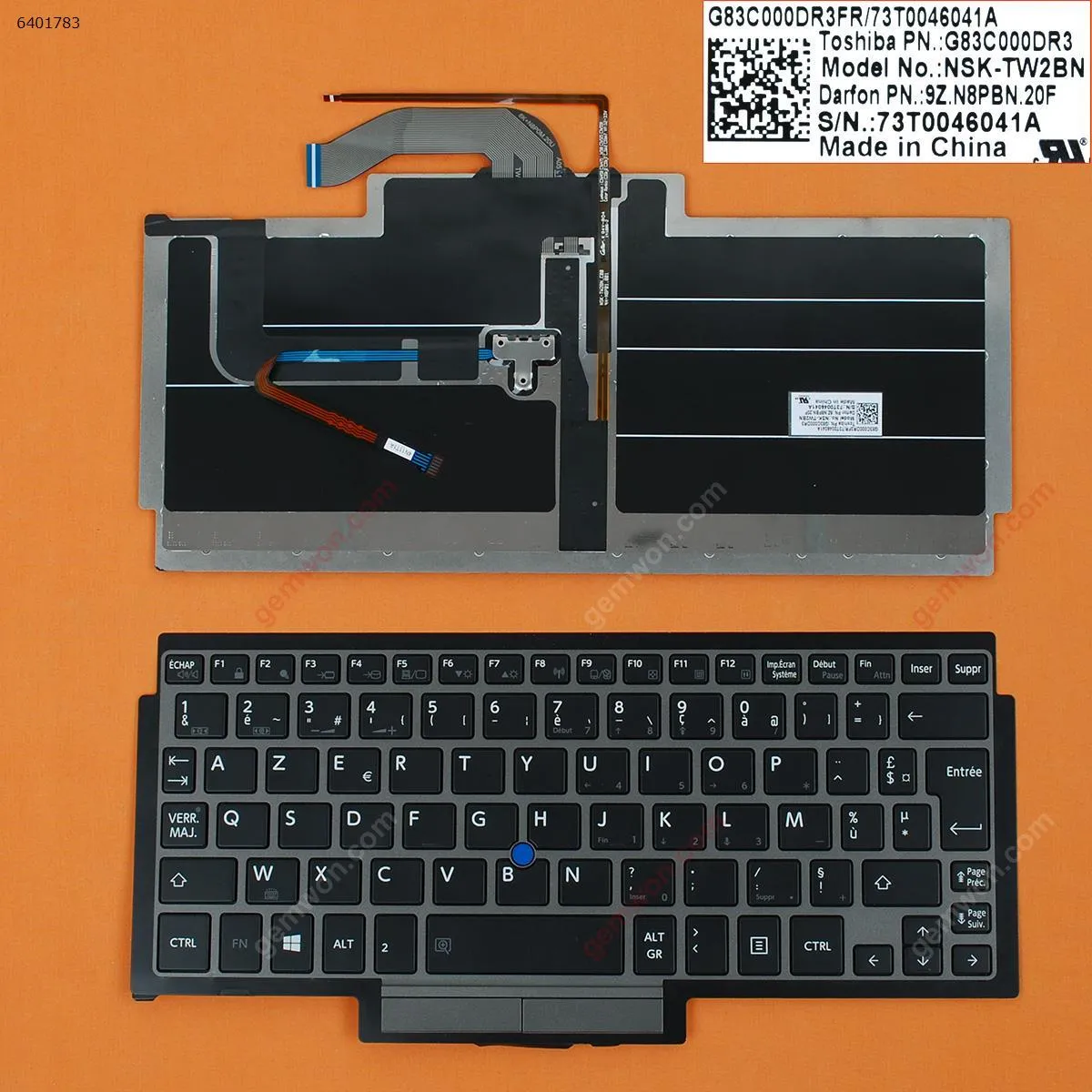 Picture of TOSHIBA Z10T GRAY FRAME BLACK(For Win8,Backlit,With Point Stick)