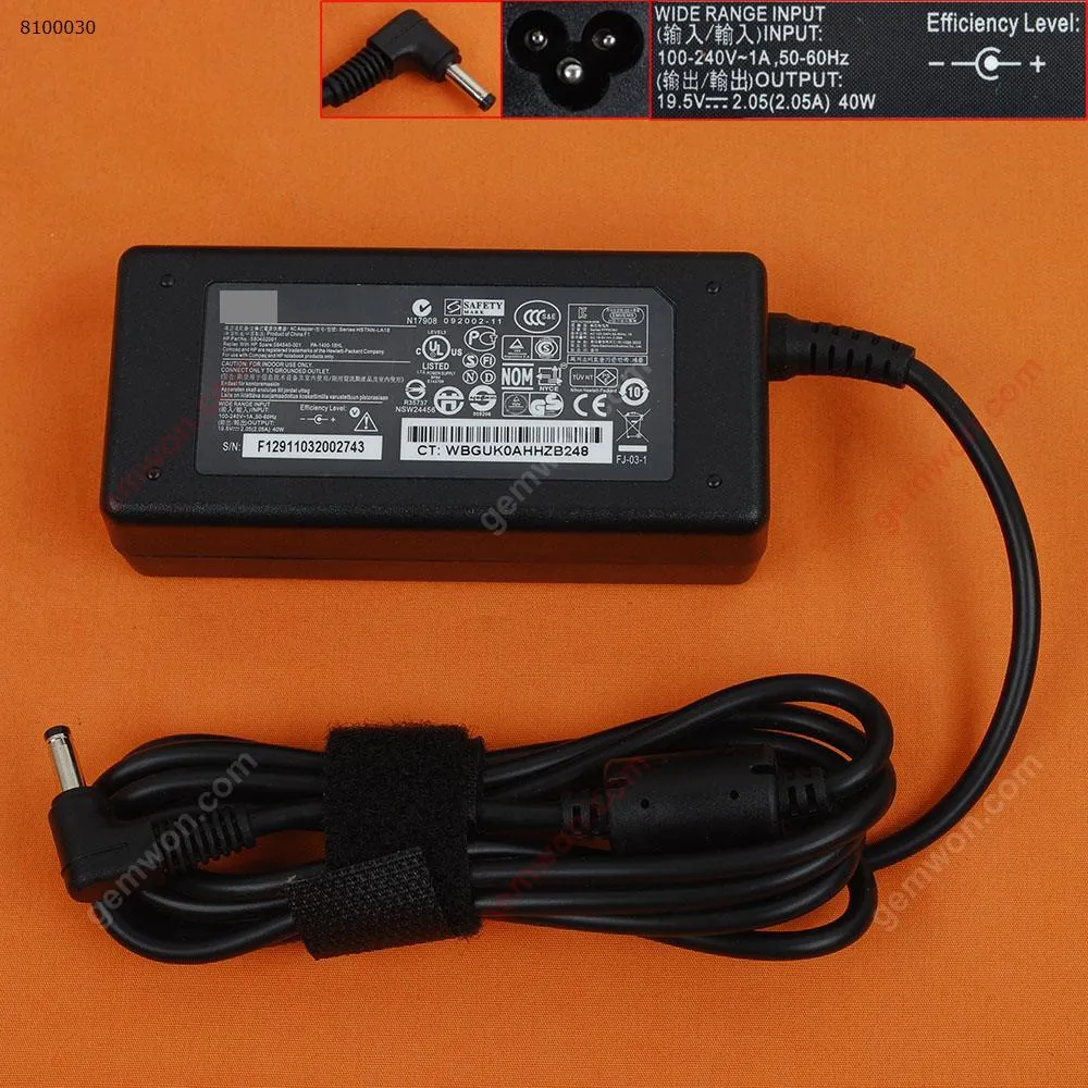 Picture of HP 19.5V 2.05A 40W Φ4.0x1.7mm (Quality：A+) 