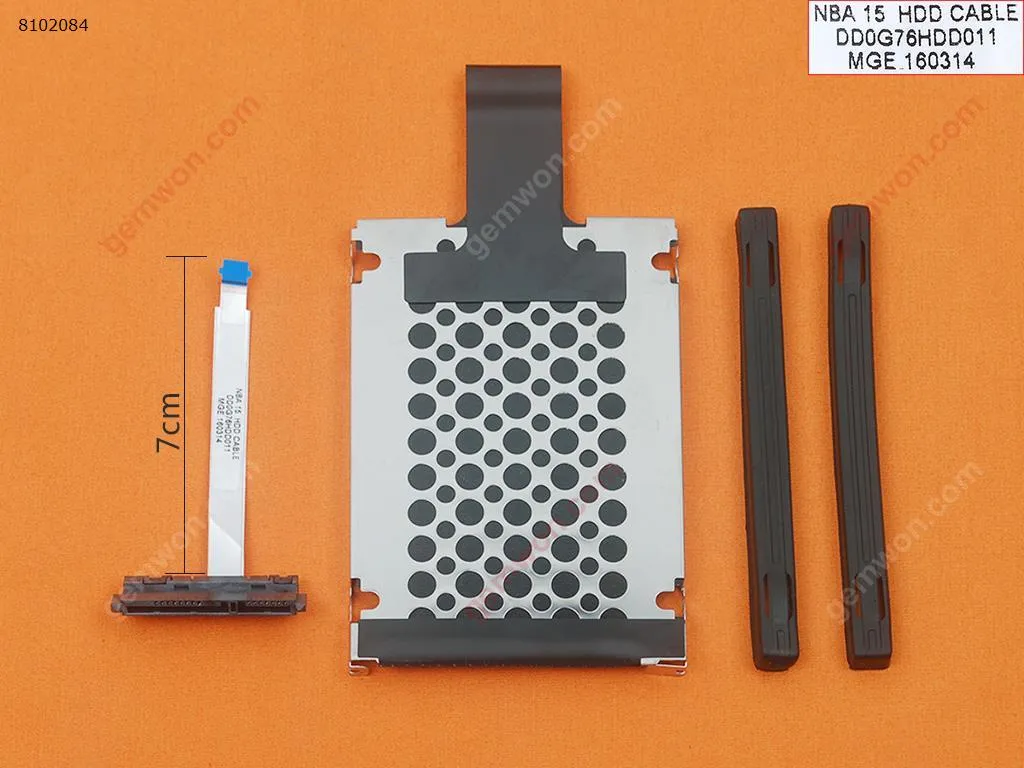 Picture of Hard Drive Disk Tray HDD Caddy & Connector Cable For HP Pavilion 15-C 15-CB 15-CC 15-CK 15-CB000TX(For Short Line)