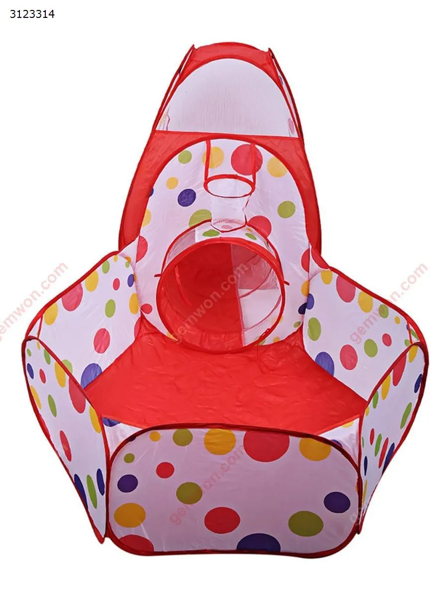 Picture of Kid's Tent Portable Folding Play House Pop-up Tent Tunnel Plaything
