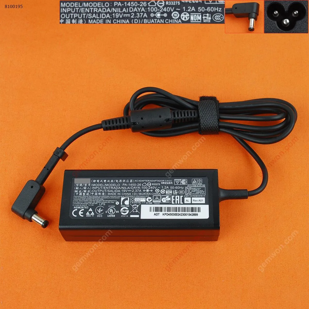 Picture of Acer 19V 2.37A 45W Φ5.5x1.7mm ( Quality : A+ )