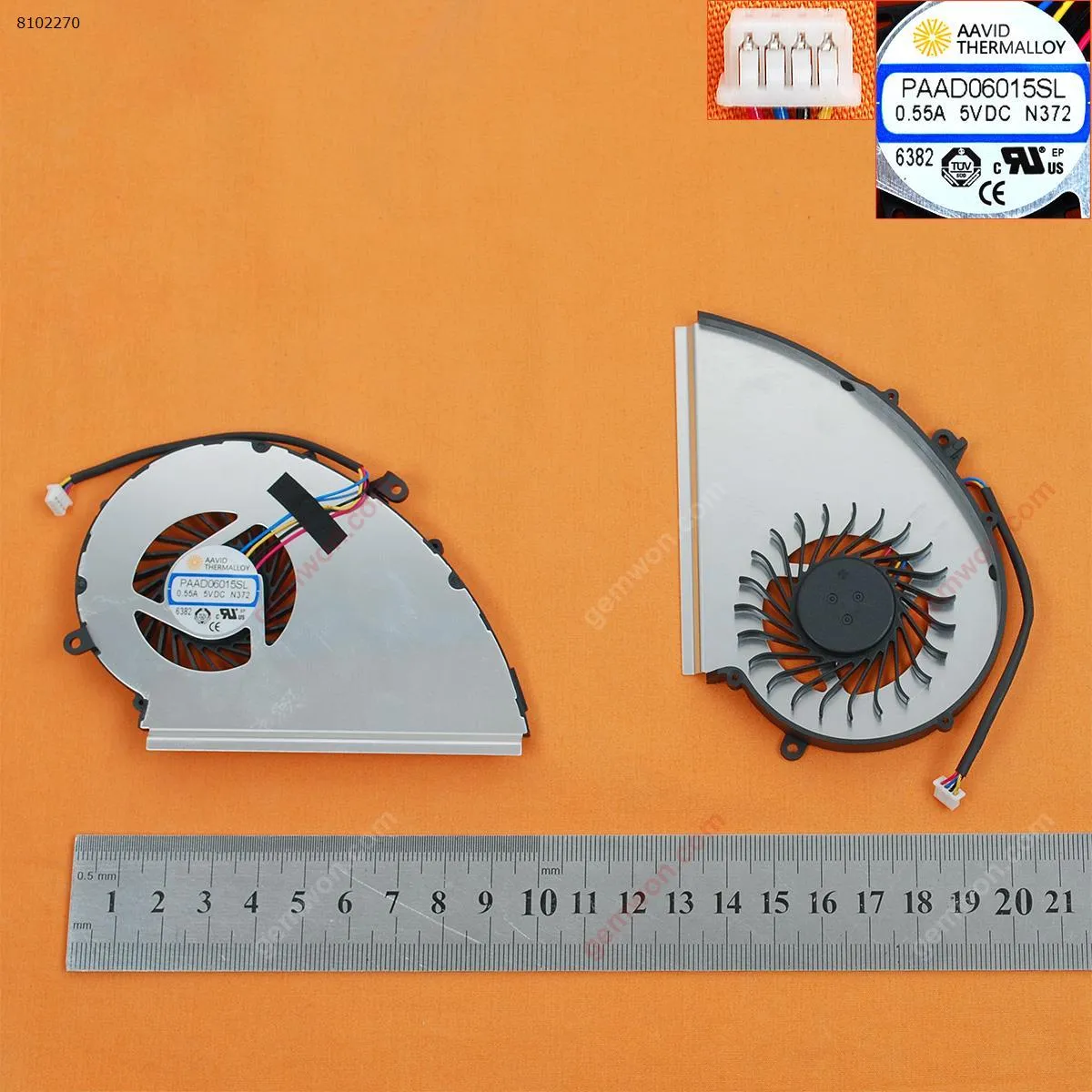 Picture of MSI GE72VR GP72VR GP72MVR(4 Pin,For GPU fan,Original)