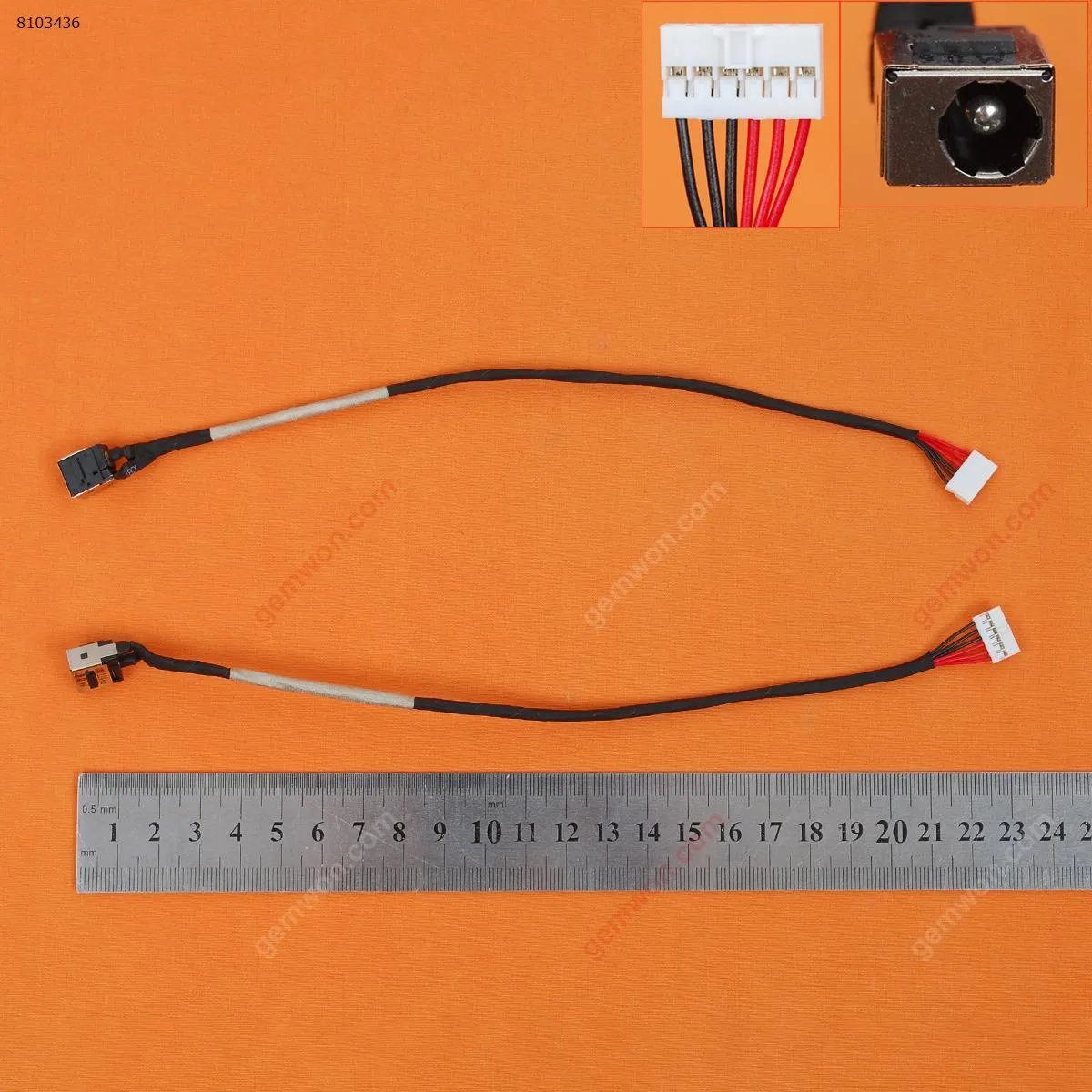 Picture of Eatntek Replacement DC Power Jack Harness Plug In Cable for MSl GE60 GE70 series,Compatible with part numbers MS1756 MS-1756 MS1757 MS-1757 MS-16Y1 MS-16G1 MS16GX 2OC-081US 2OE-017US 2OE-002US 0ND-213US 0ND-033US 0NC-003US