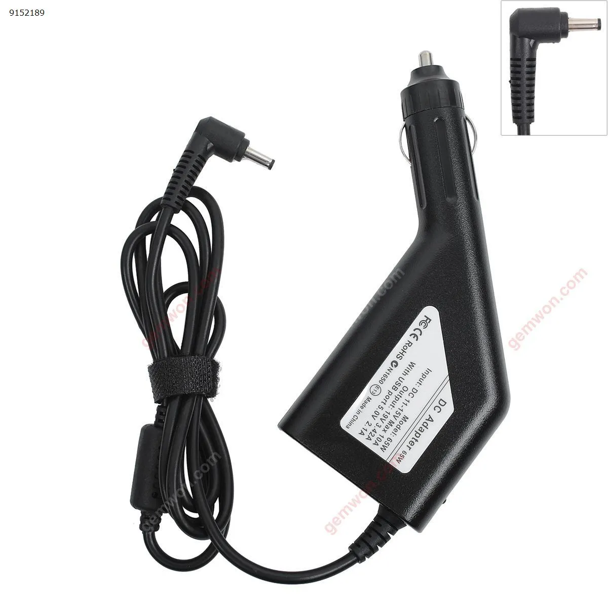 Picture of ASUS car charger U303L U4000 laptop power adapter 19V3.42A car charger