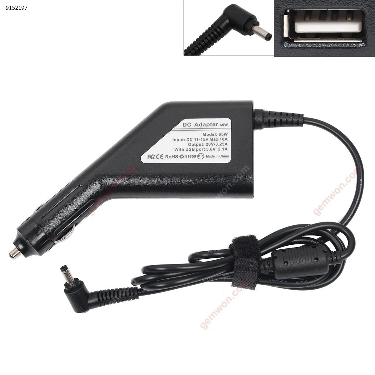 Picture of Lenovo Xiaoxin yoga710s 510s notebook car power adapter 20V 3.25A power car charger