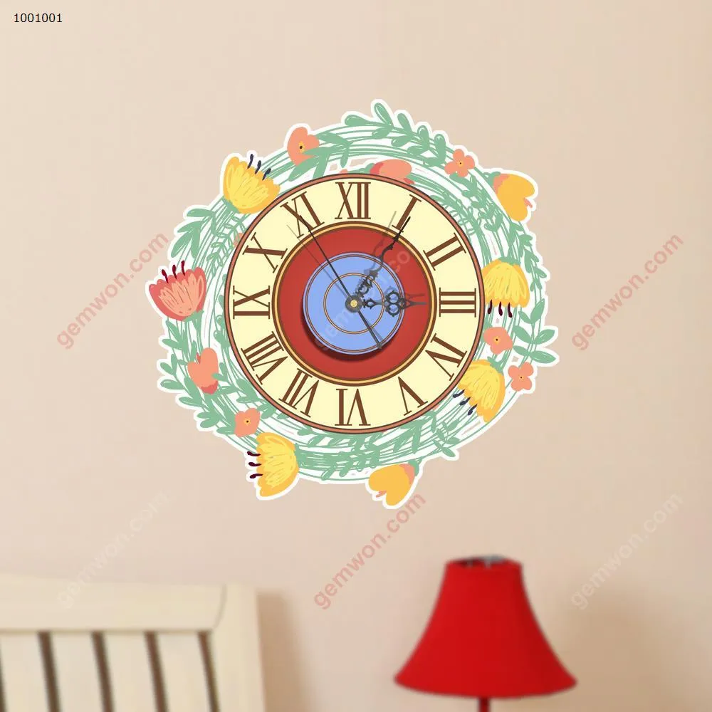 Picture of Wall Clock 3D  Sticker Home Room Decor Gift SZ001
