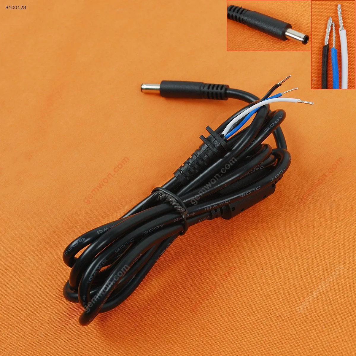 Picture of 4.5x3.0x0.7mm For Dell cable new small jack dc cords,0.6㎡ 1.5M,Material: Copper,(Good Quality)