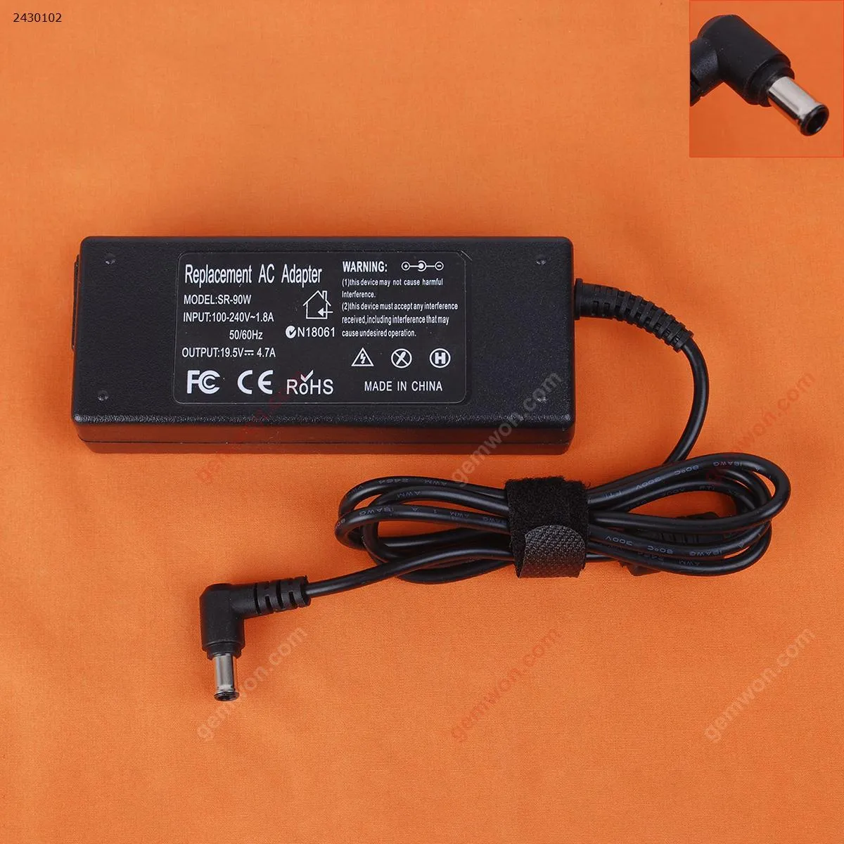 Picture of SONY 19.5V 4.7A Φ6.0*4.4mm 92W (High Copy)