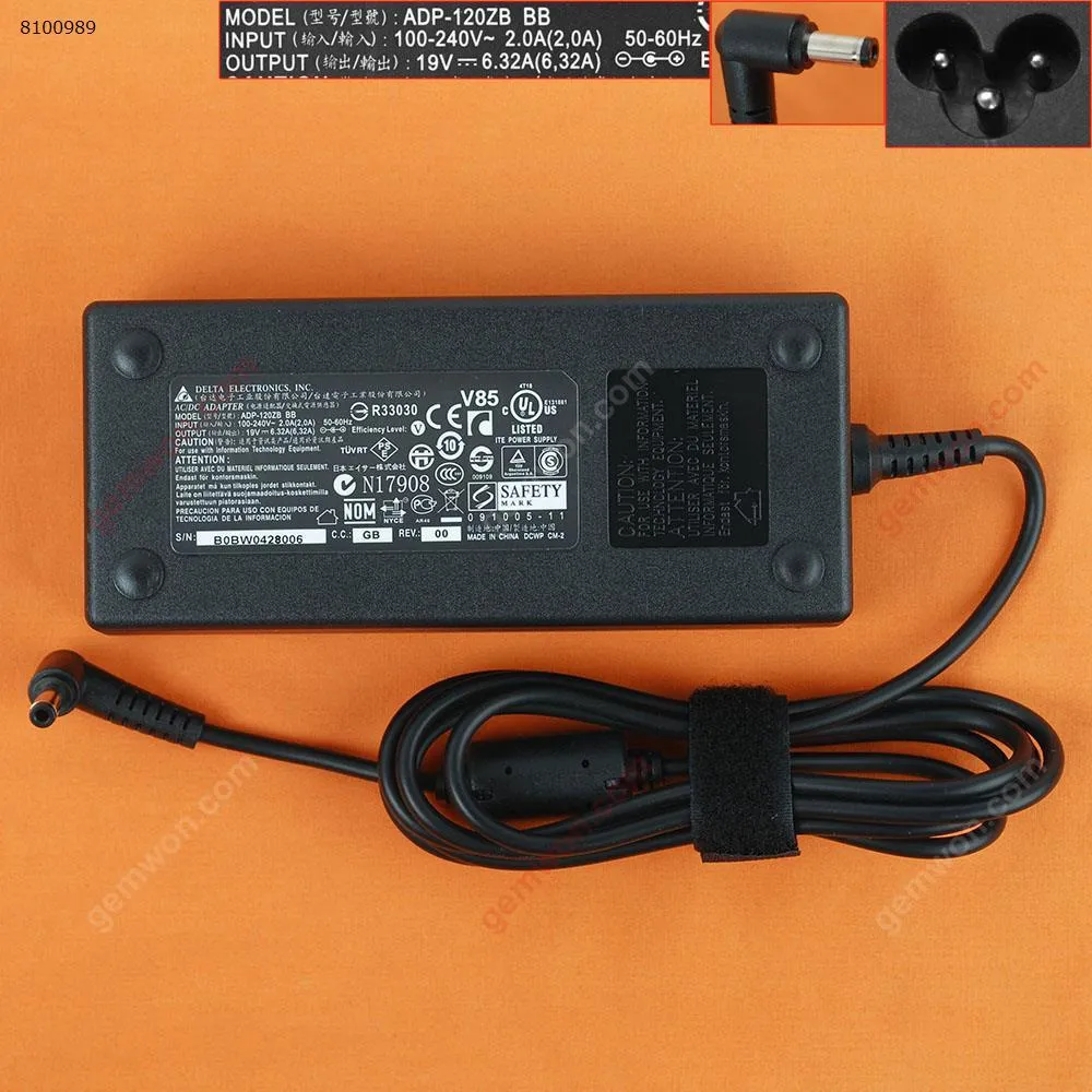 Picture of Toshiba 19V 6.32A 120W Φ5.5x2.5mm ( Quality : A+ )