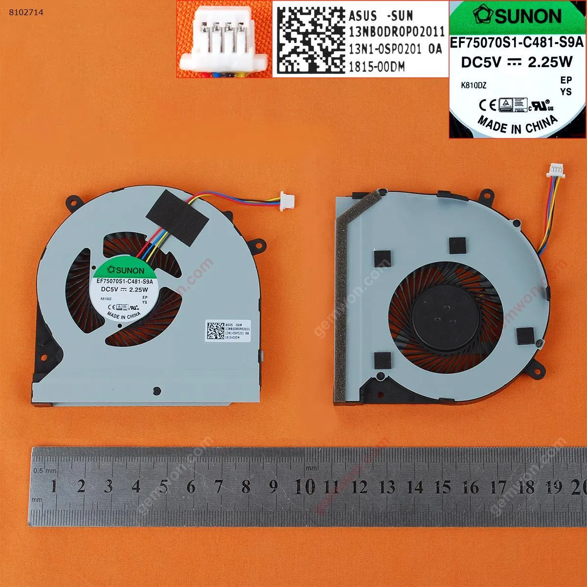 Picture of ASUS ROG Strix GL502VM ZX60V FX60VM S5VM（GPU fan）ORG Thin Thickness：10MM