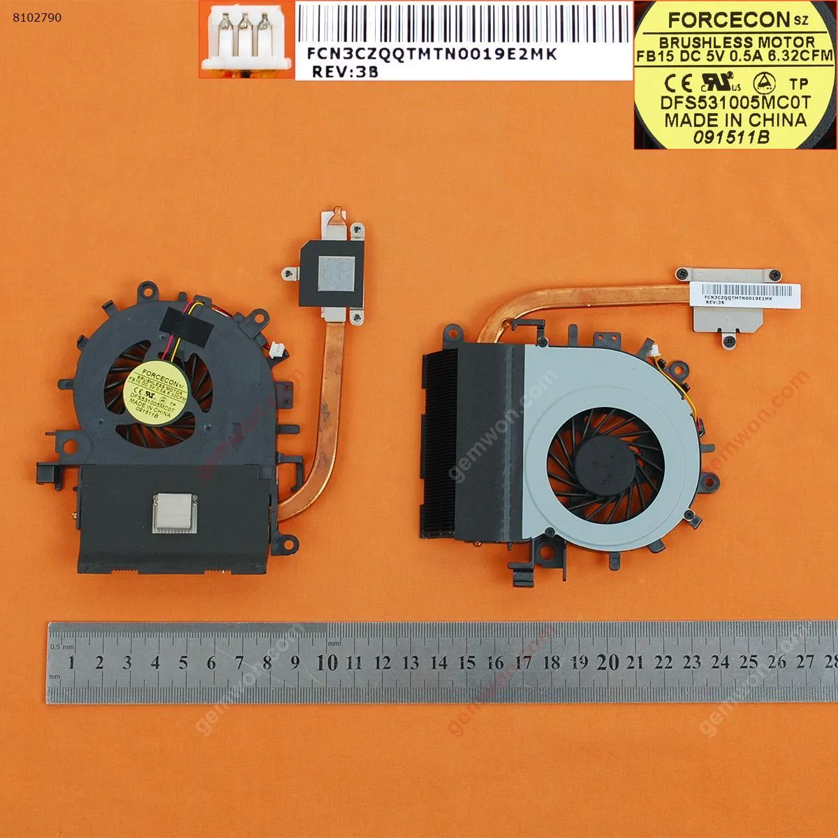 Picture of Laptop fan for Acer Aspire  4250 4253 4552 4552G 4739 4339 4749 (Integrated graphics ,Heatsink，Original)