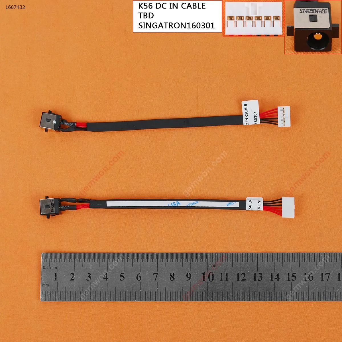 Picture of ASUS K56 K56C K56CA K56CM,                                                                        ASUS S56 S56C S56CA S56CB,
ASUS X550C X550CA X550CC X550CL,ASUS S550 S550C S550CA S550CB S550CM,
ASUS K550 K550CA
1417-007P000(with cable)