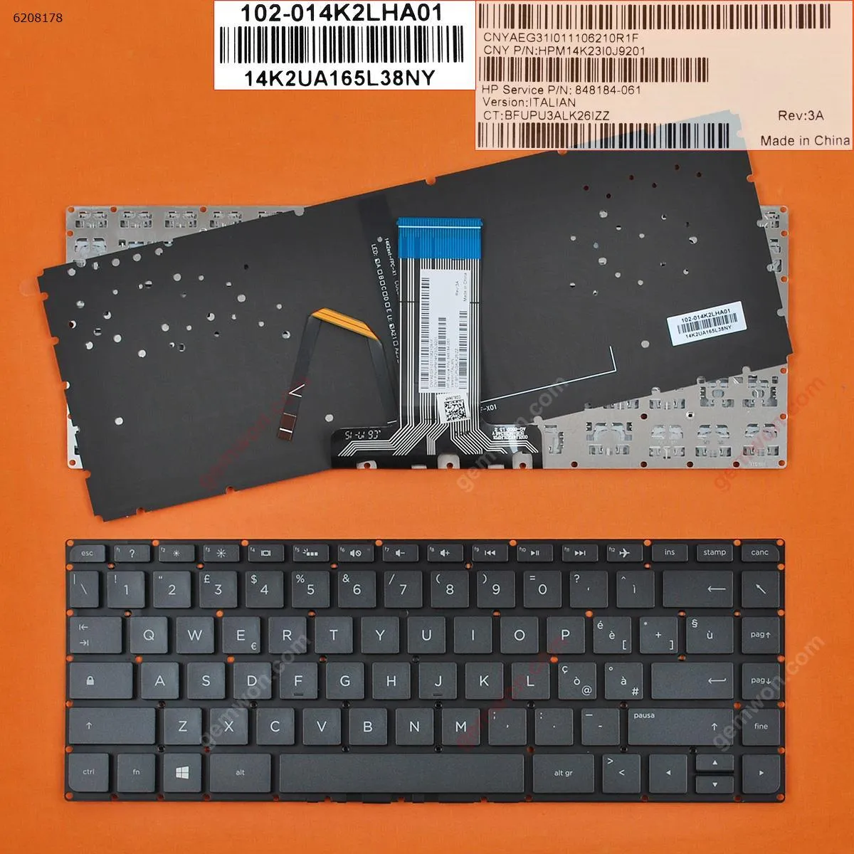 Picture of hp Pavilion 14-ab BLACK (backlit,Without FRAME,Win8)
