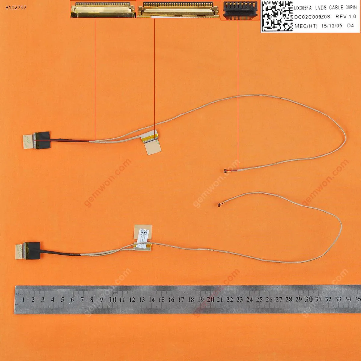 Picture of Laptop LCD/LED cable for ASUS ZenBook UX305LA UX305FA UX305 30pin,ORG