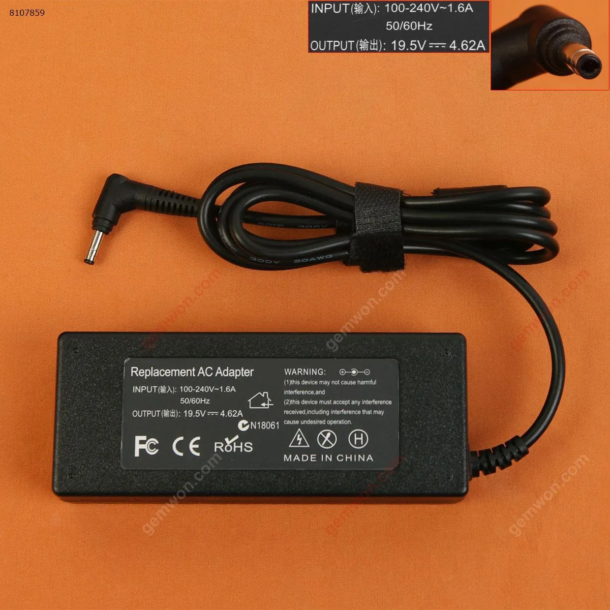 Picture of Dell 19.5V 4.62A 90W Φ4.0x1.7mm (High copy)