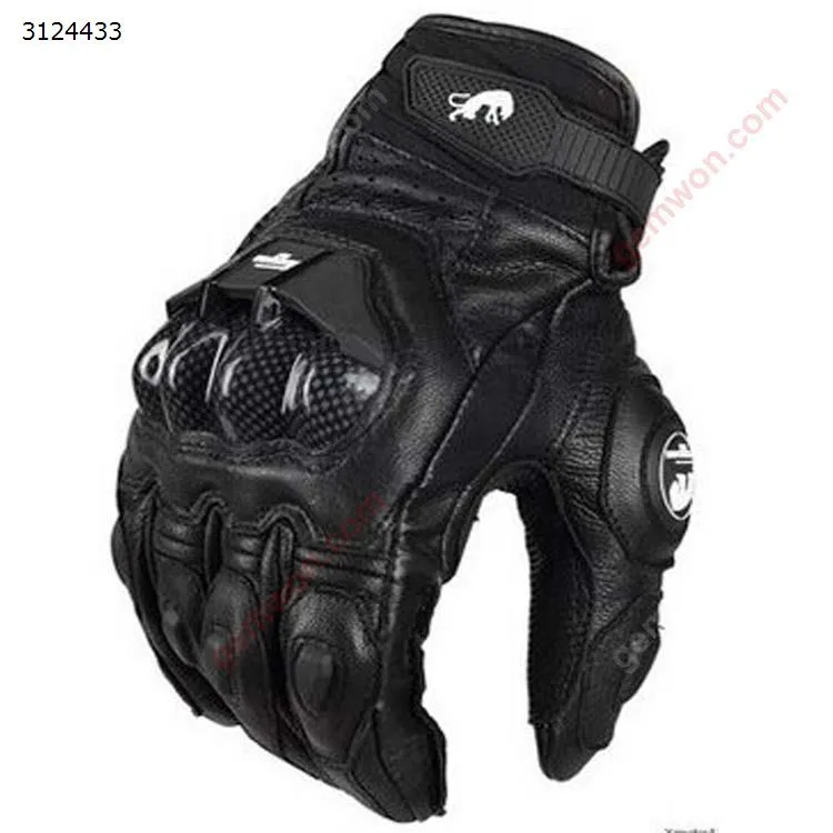 Picture of Carbon Fiber Motorcycle Motorbike Cycling Racing Full Finger Gloves（M）