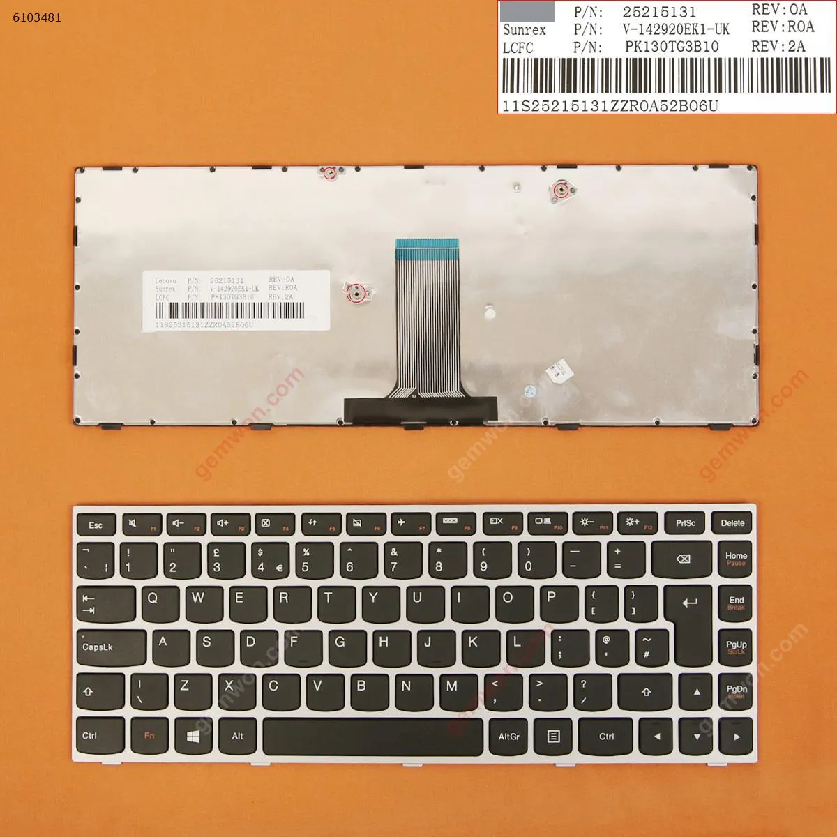 Picture of LENOVO G40-70 Flex 2 14 SILVER FRAME BLACK(For Win8)