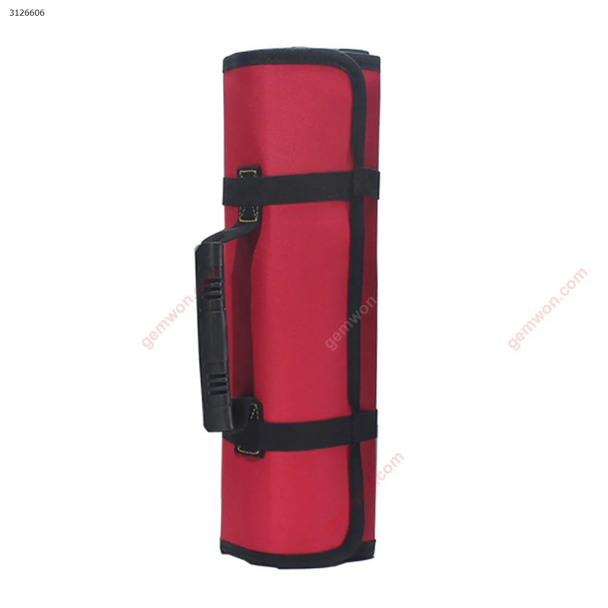 Picture of Roll tool kit Storage bag multi-function reel bag Thick wear-resistant computer repair canvas bag Red