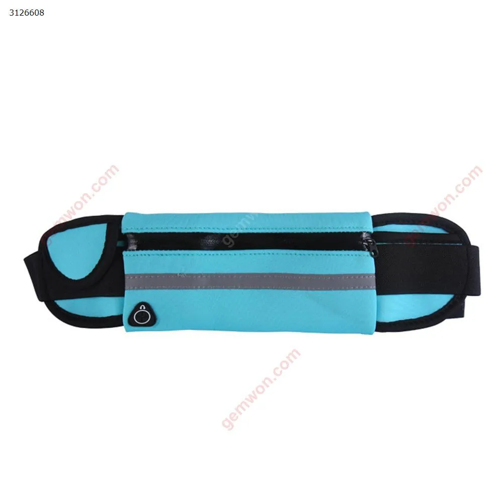 Picture of Outdoor sports pockets mobile phone running belt waterproof multi-function men and women Waist pack Baby Blue