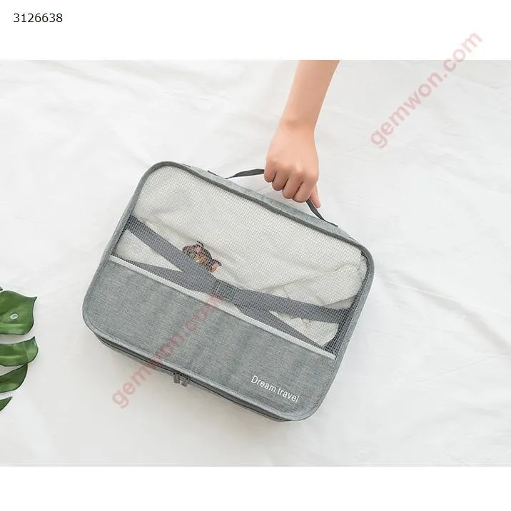 Picture of Travel storage bag luggage underwear waterproof bag travel clothes storage bag 7 sets Green