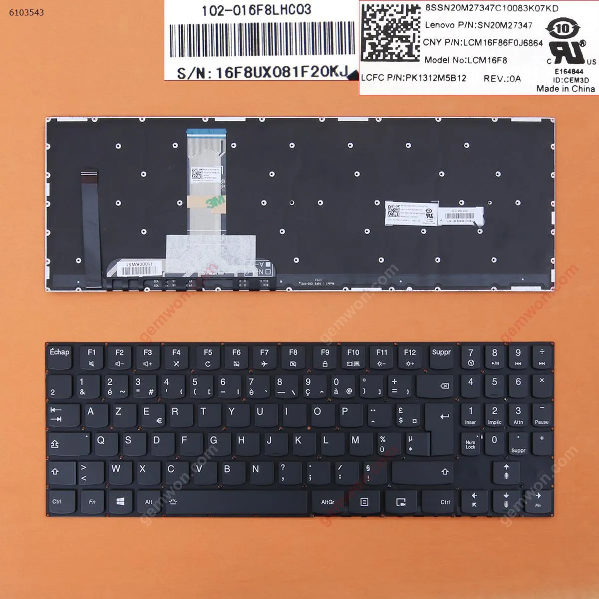 Picture of Lenovo Legion Y720 BLACK(Full Colorful Backlit,Win8)