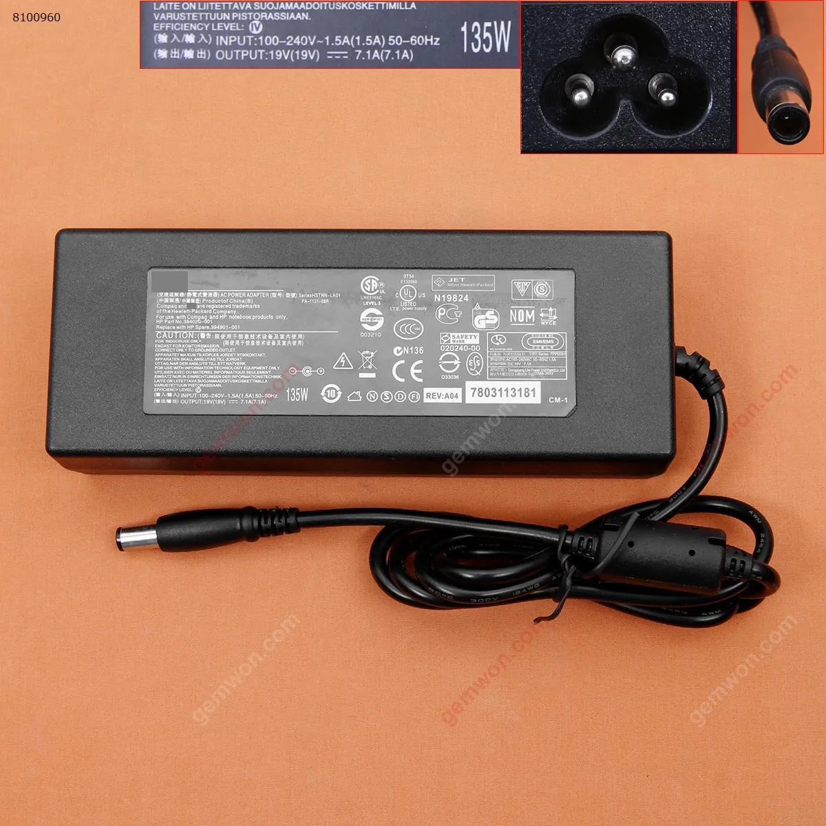 Picture of HP 19V 7.1A 135W Φ7.4*5.0mm (Quality：A+) 