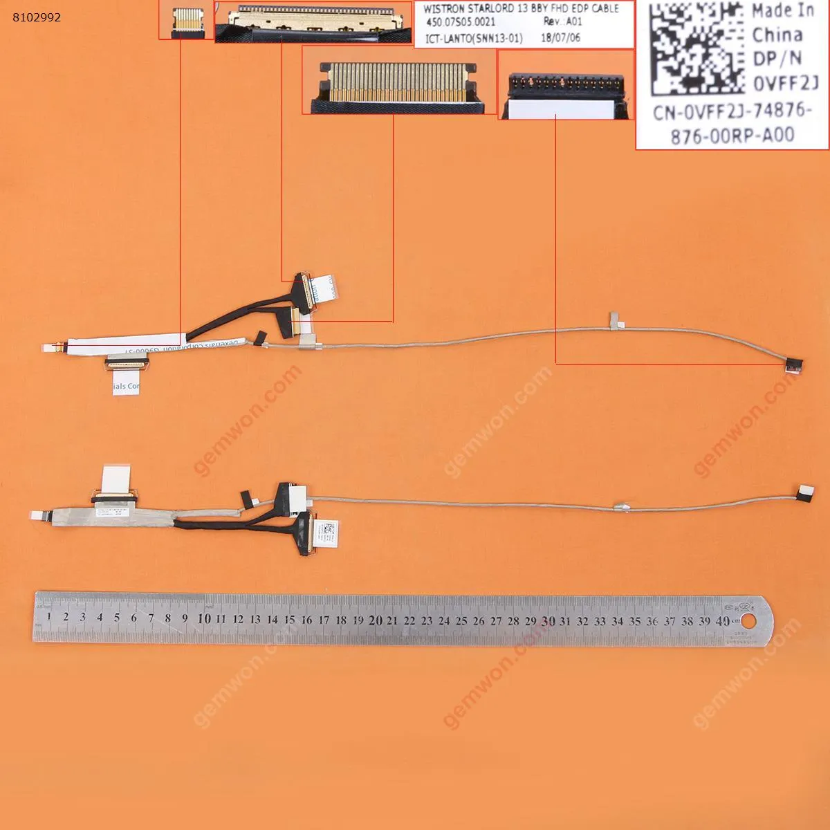 Picture of Laptop LCD/LED cable for Dell Inspiron 13 7368 Stariord 13 ,ORG