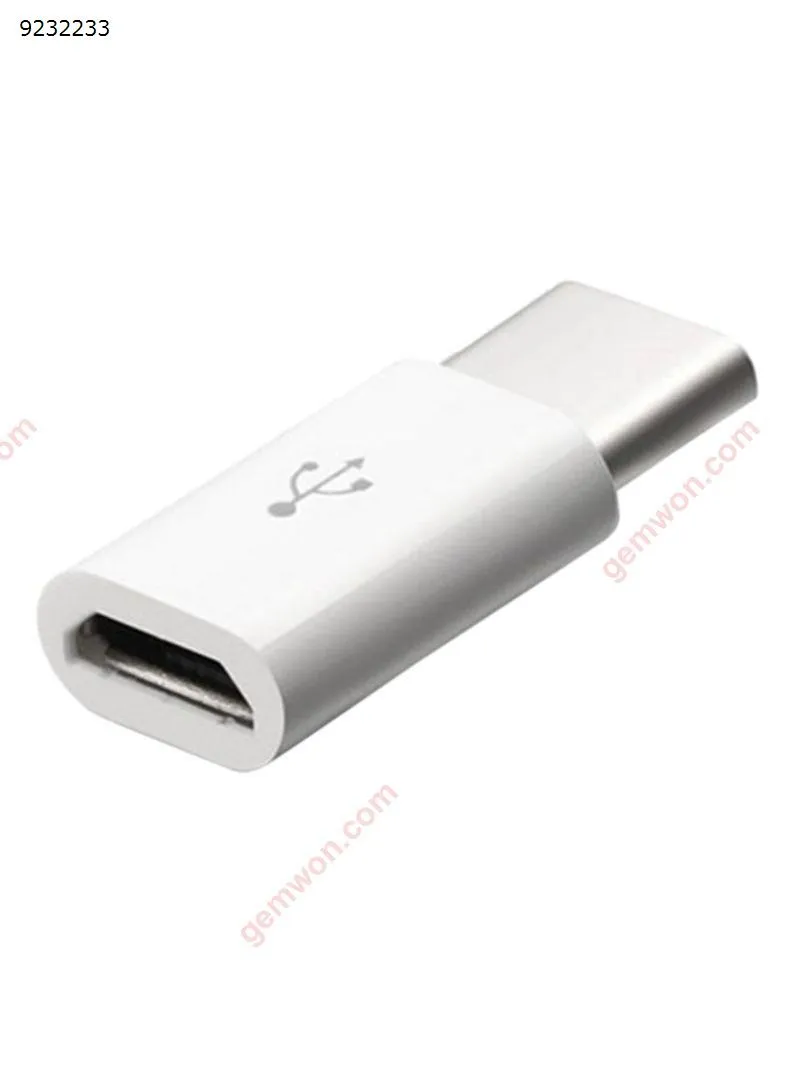 Picture of USB Type-C Male to Micro USB Adapter white