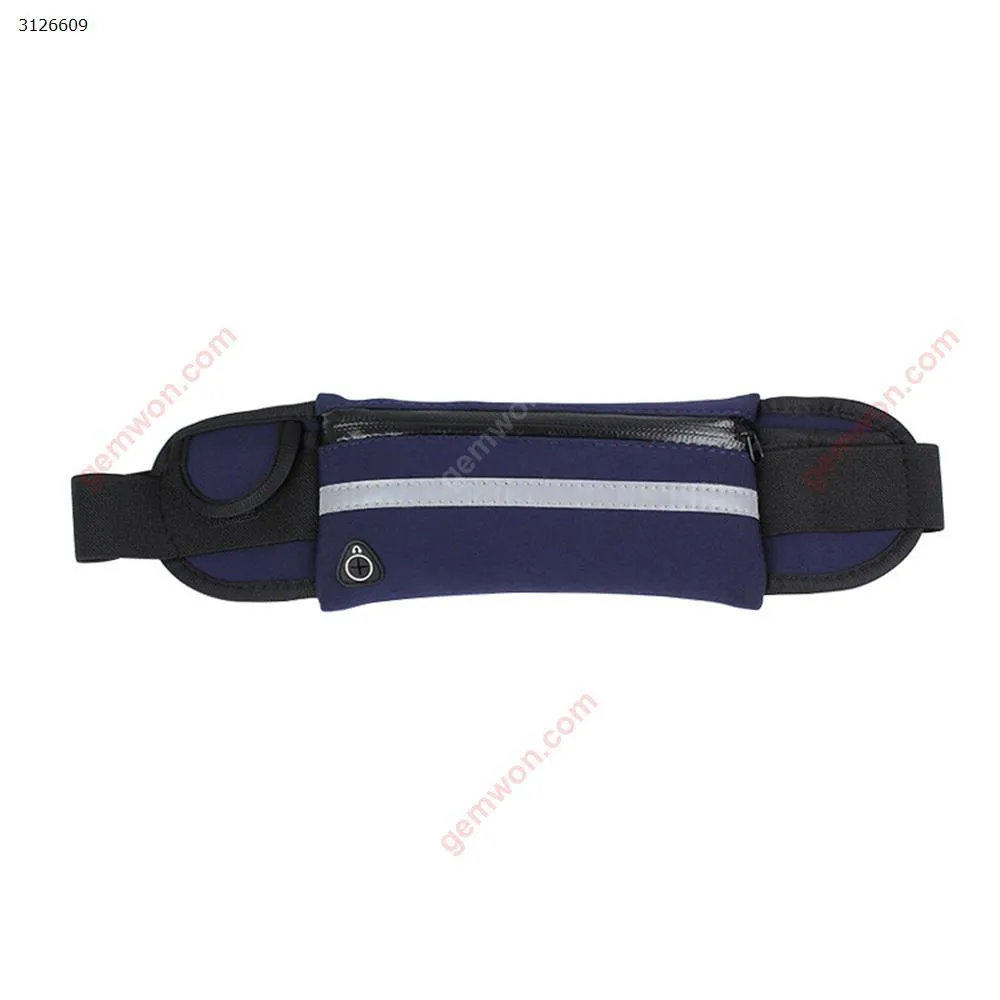 Picture of Outdoor sports pockets mobile phone running belt waterproof multi-function men and women Waist pack Deep Blue