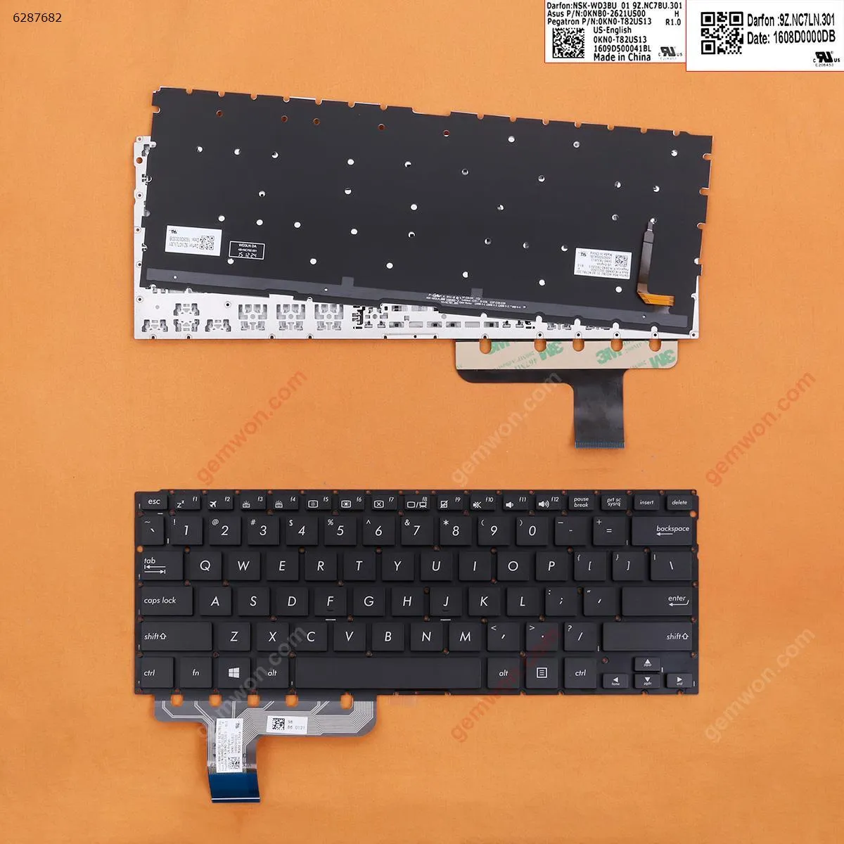 Picture of ASUS T302  BLACK（Without FRAME,Backlit)WIN8