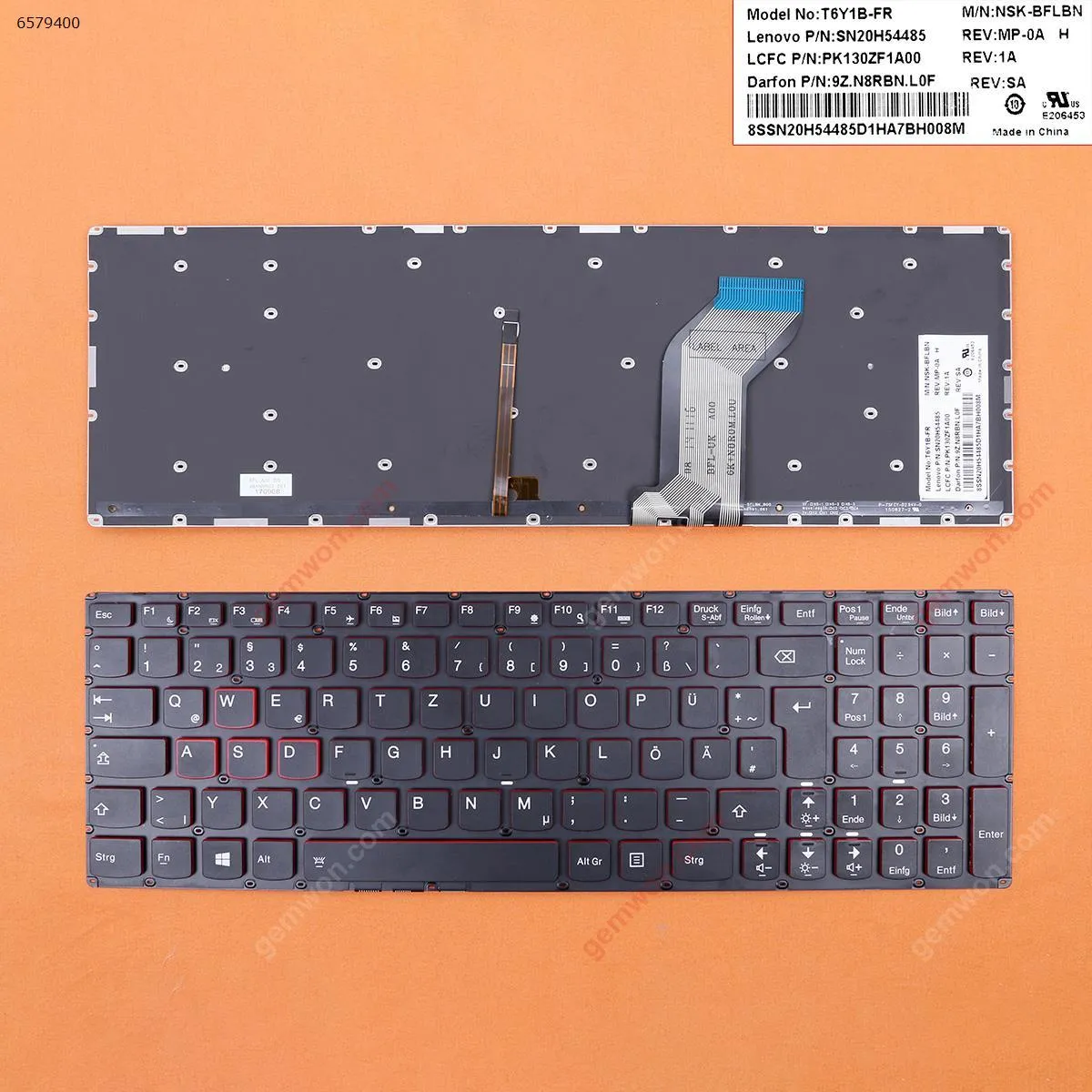 Picture of Lenovo Ideapad Y700-15 BLACK (Red side,Backlit,WIN8,without FRAME) ? 