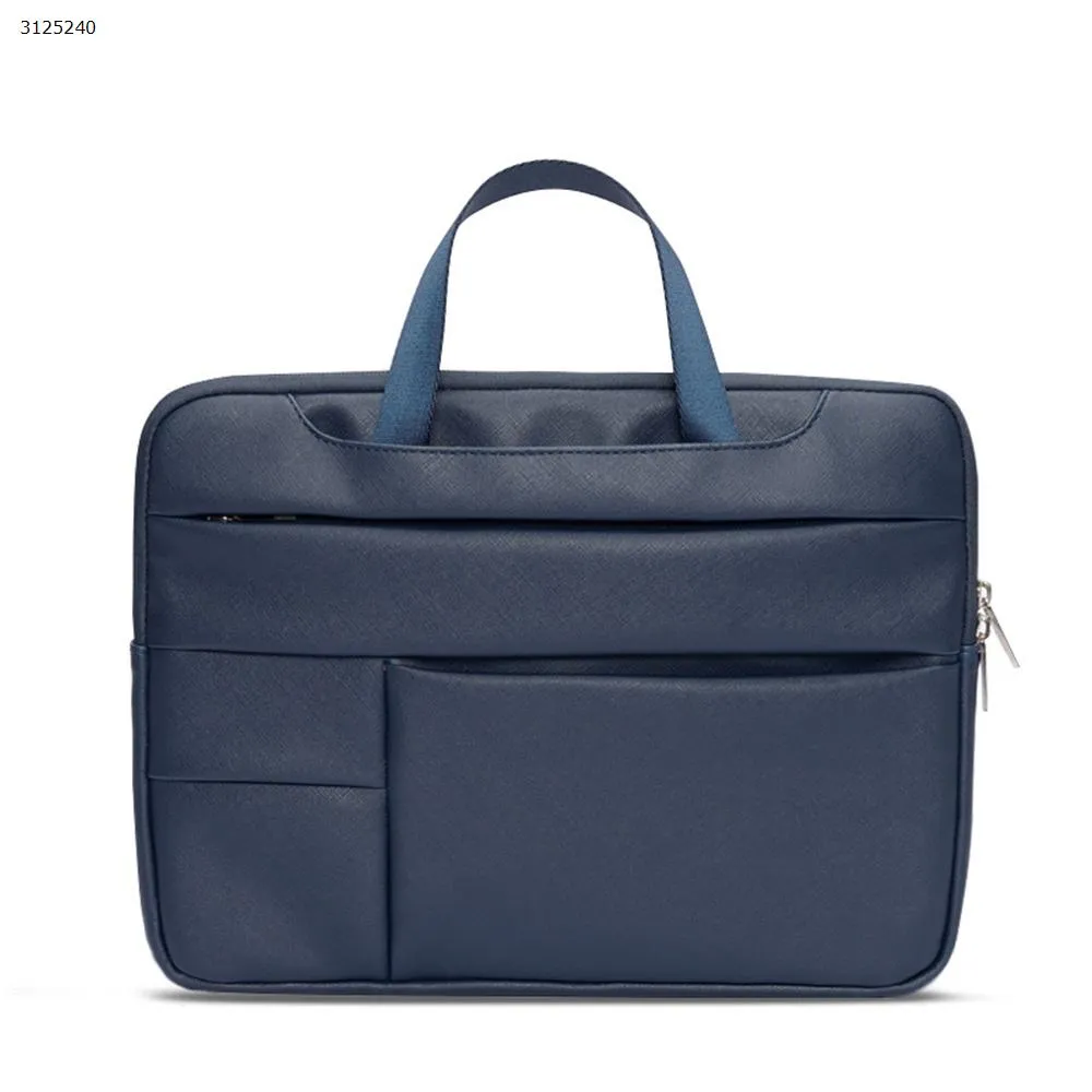 Picture of Multifunctional Portable Laptop Tote Bag 11 Inch For Leather Mens Ladies,Deep blue