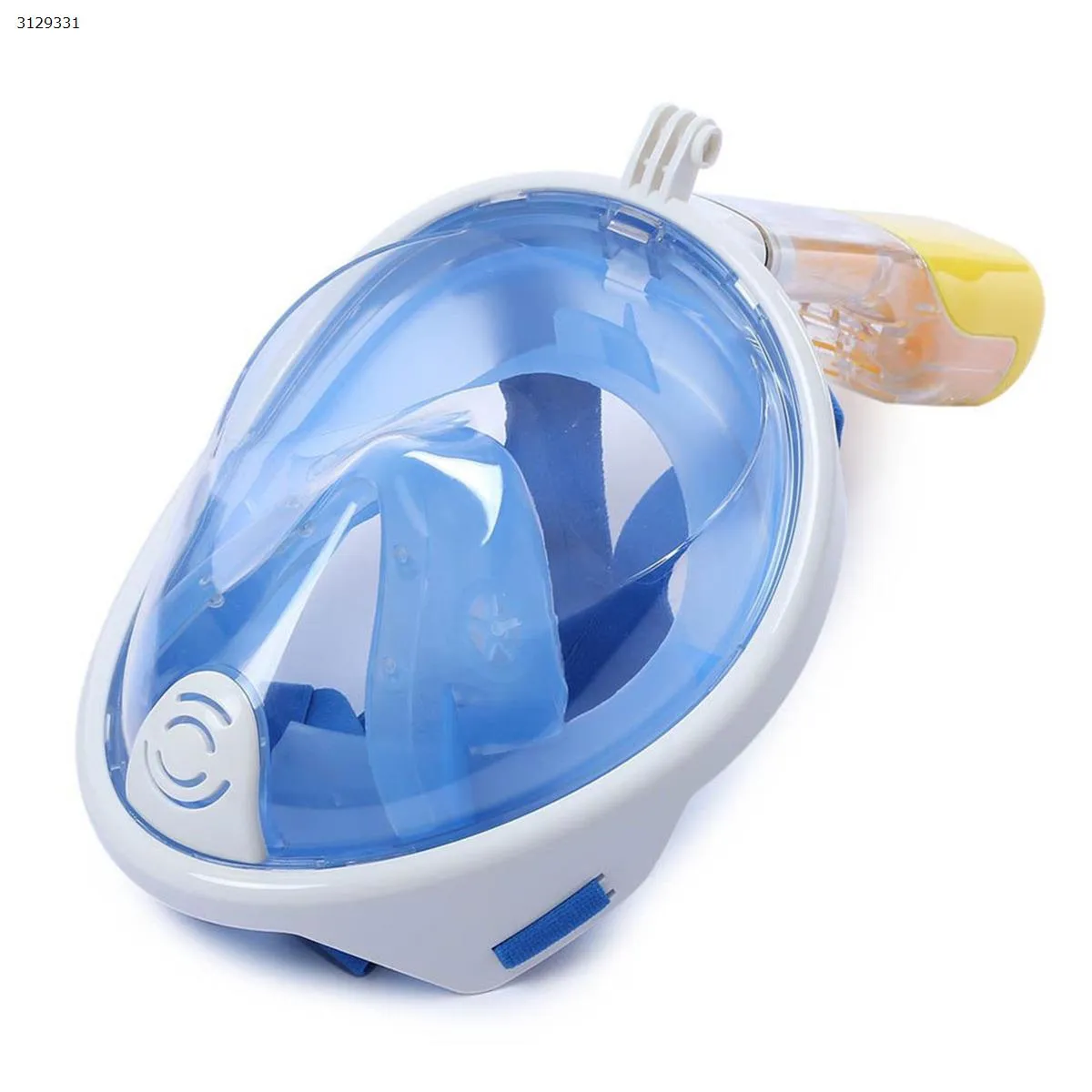 Picture of Swimming Diving Snorkeling Full Face Mask Diving (Size: S/M Blue)