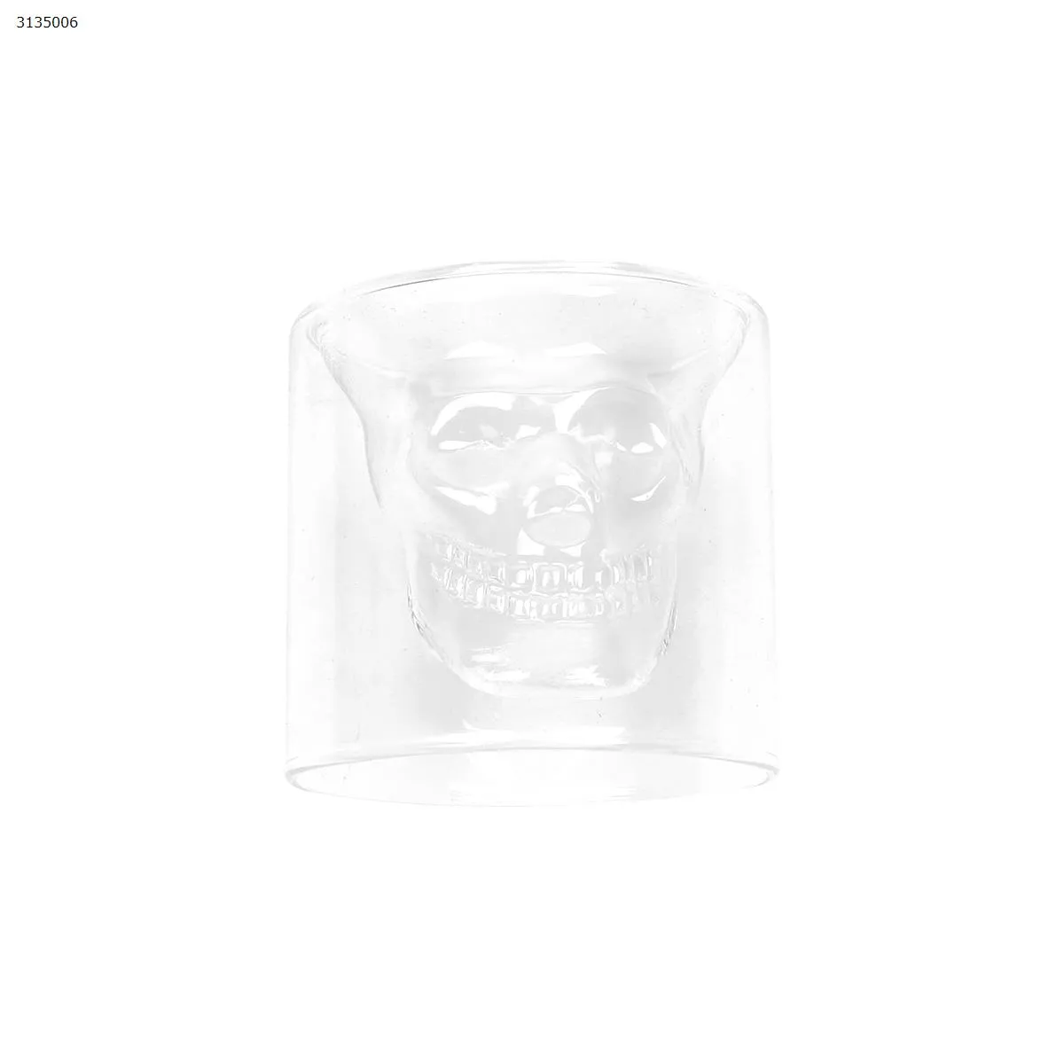 Picture of Double Wall Skull Glass Clear 250 ml