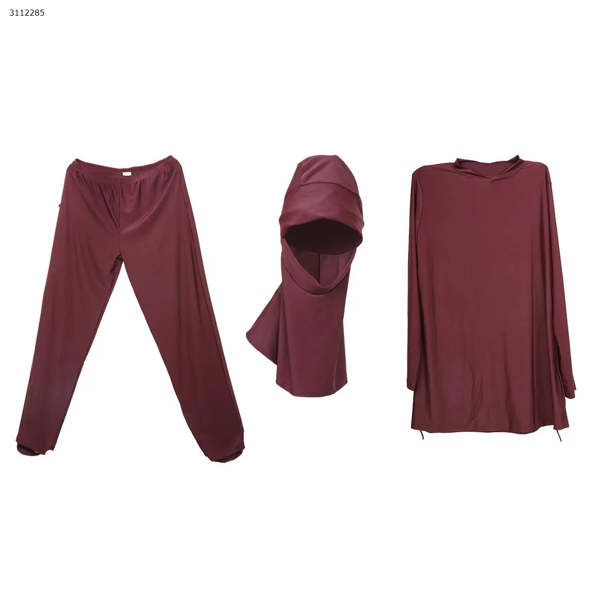 Picture of Muslim Flower Printed Swimwear XL  Red