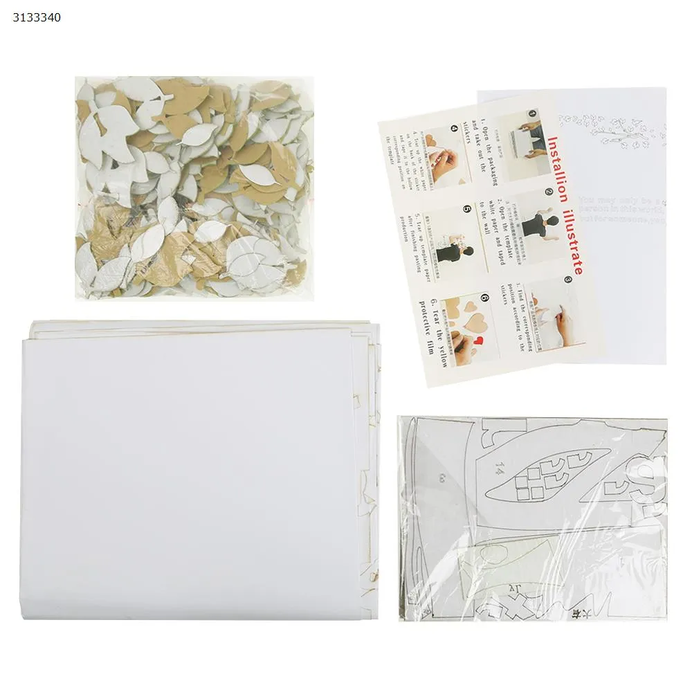 Picture of Couple tree 3d three-dimensional acrylic wall stickers living room sofa TV background wall interior room warm decoration -L-Right-Light green