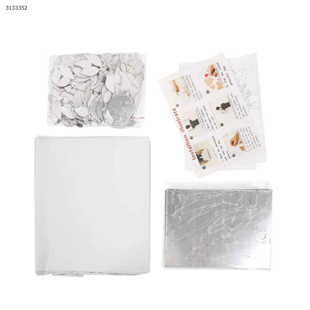 Picture of Couple tree 3d three-dimensional acrylic wall stickers living room sofa TV background wall interior room warm decoration -L-Right-Silver