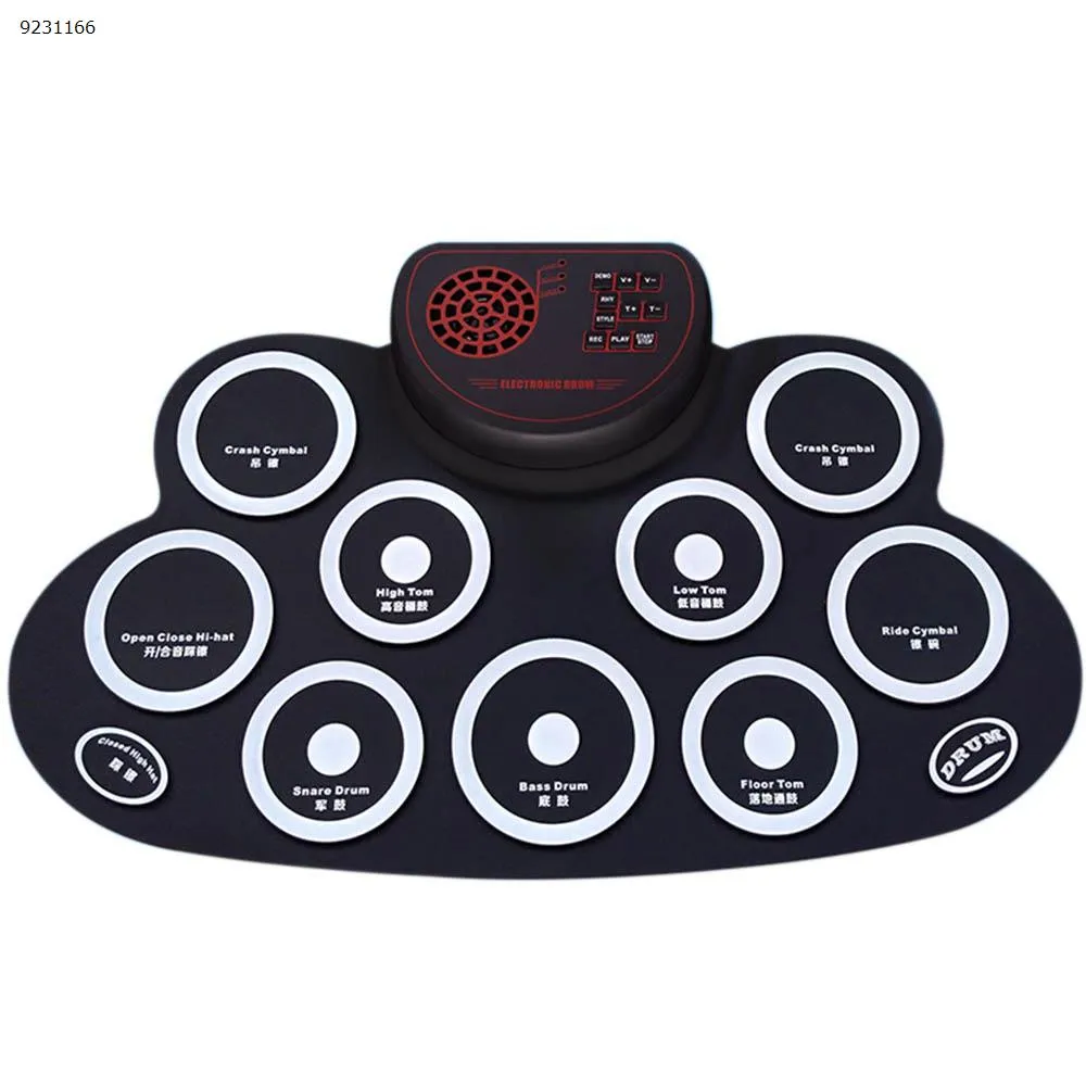 Picture of Hand roll electronic drum voiceover charging GW621 woofer children practice sustain pedal silicone portable new