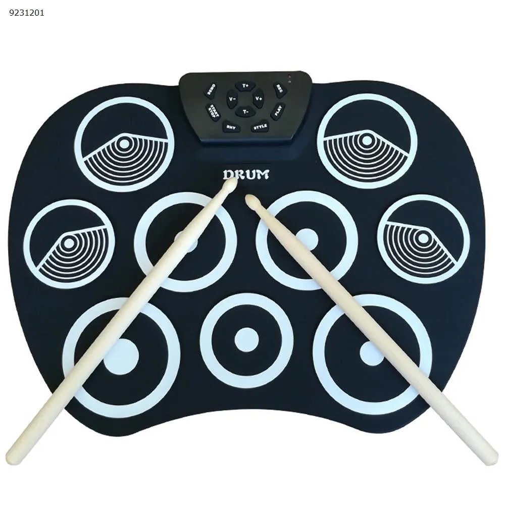 Picture of Hand roll electronic drum G-801 ultra-thin portable drum with bottom drum