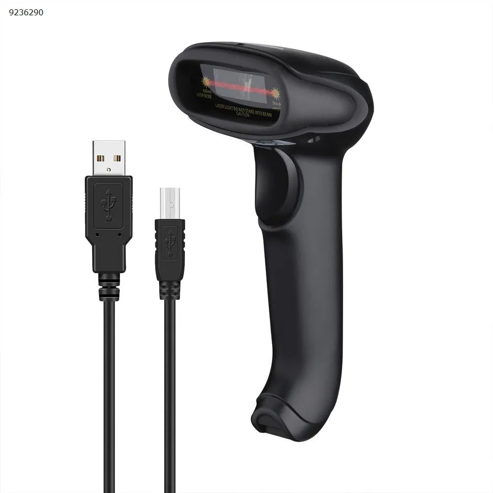 Picture of MJ-6709 Laser Scanner Supermarket Scanner Support USB/Serial (Black)