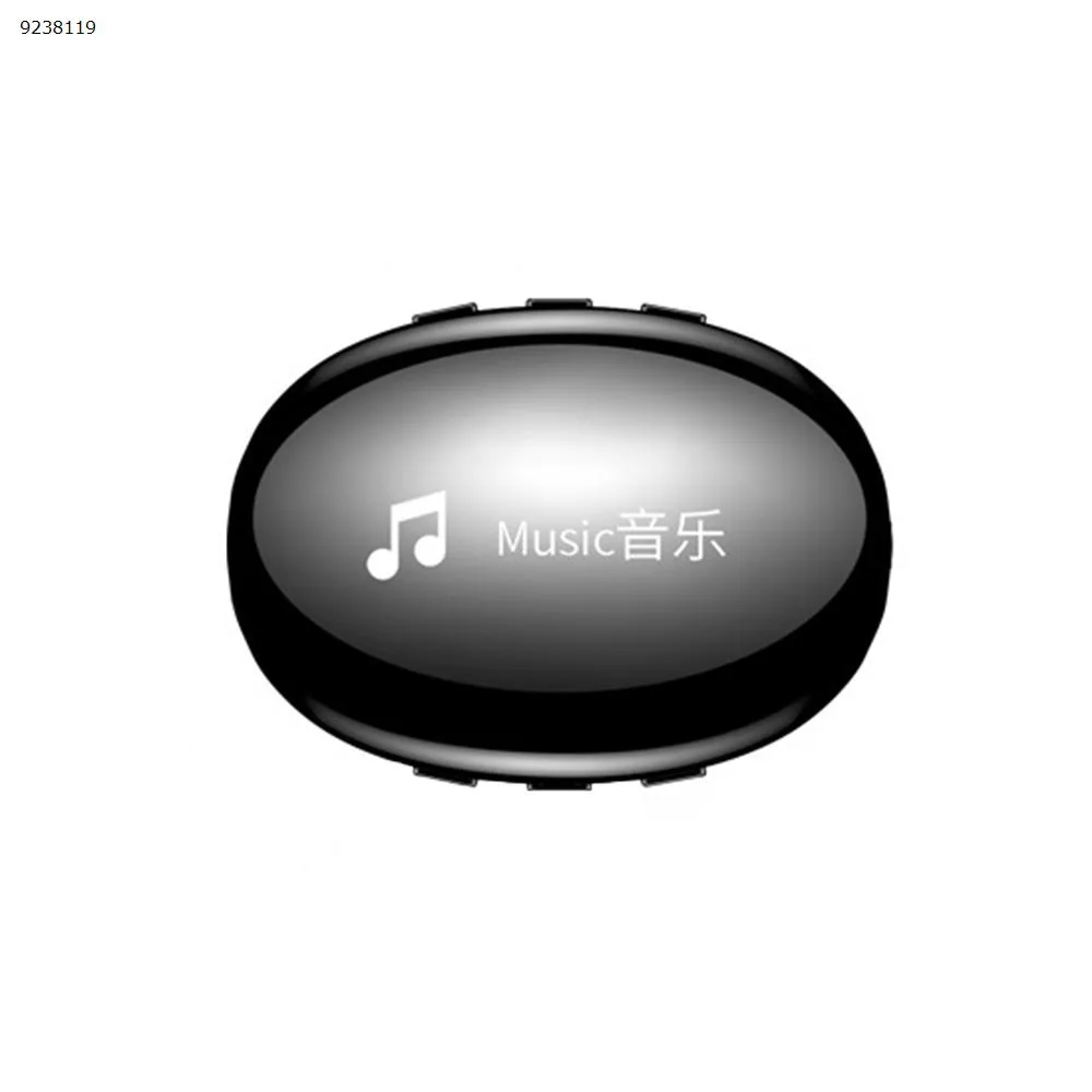 Picture of IQQ I3 Sports Clip Crystal Mini MP3 HIFI Lossless Music Bluetooth MP4 Player（8G  with screen bluetooth Black）
