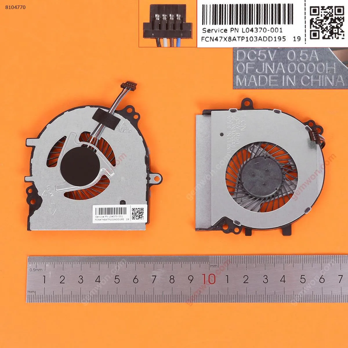 Picture of Laptop fan for HP Probook 430 G5  L04370--001 17A17，ORG